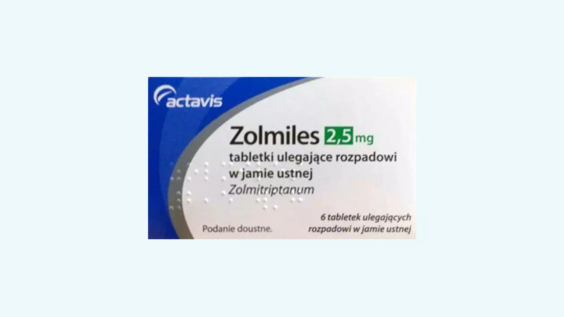 Zolmiles - Recepta online - e-Recepta z konsultacją | cena, dawkowanie, przeciwwskazania