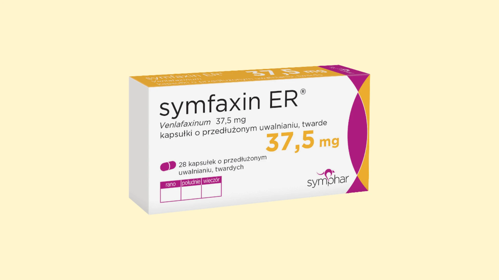 Symfaxin ER   Recepta online   e Recepta z konsultacją | cena  dawkowanie  przeciwwskazania