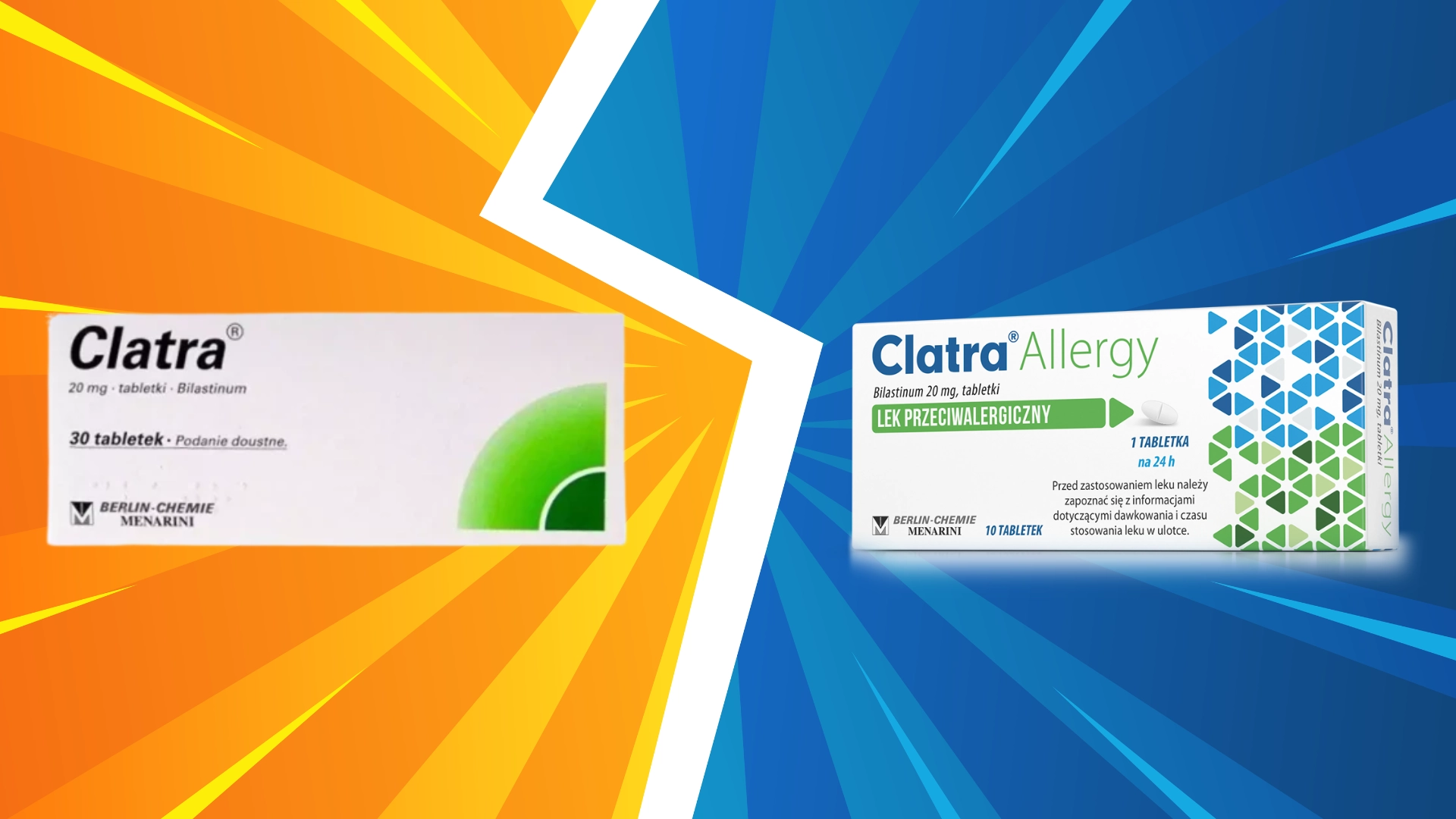 Clatra vs. Clatra Allergy - porównanie leków - ERECEPT.PL